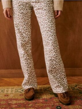 Sézane The Wide Leg Trousers Leo Blond sz 8 - worn once!